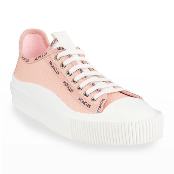 MONCLER Glisserie Logo Canvas Low-Top Sneakers - Picture 12 of 12